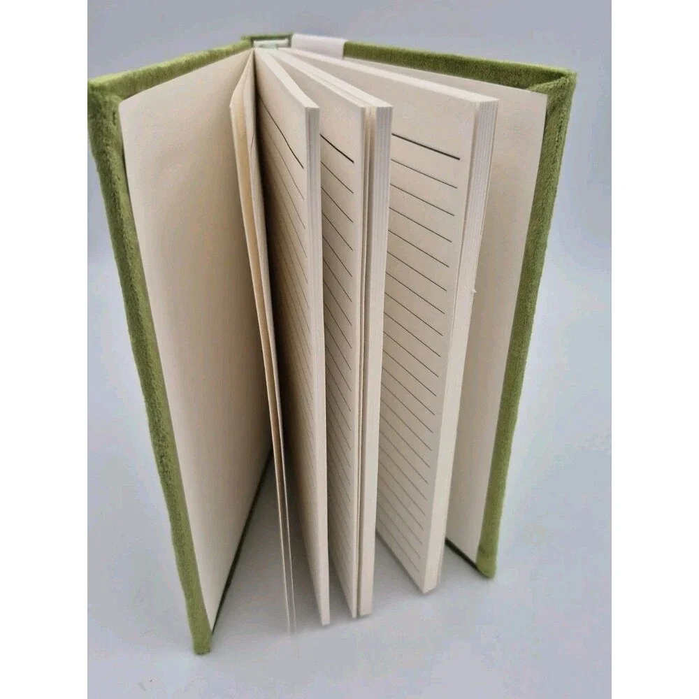 Handcrafted Beaded Embroidered Blank Journal Floral Velvet Handmade